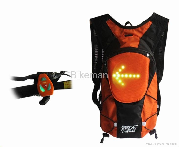 5L Wireless Control Light-up Warning Cycling Backpack 4