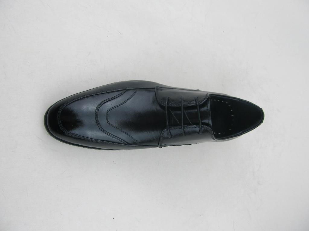 sharp head men waxed calfskin dress shoes 4