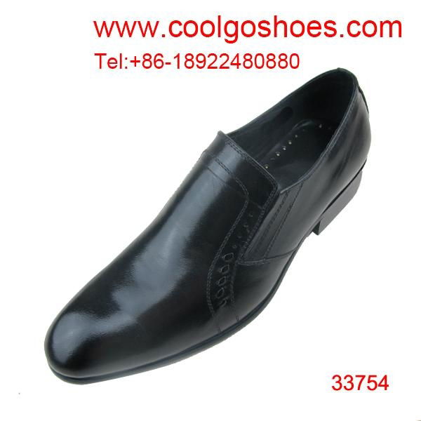 shining waxed calfskin high quality dress men shoes 
