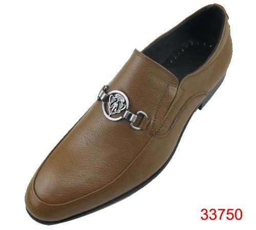 buckle style factory brown men dress shoes 3