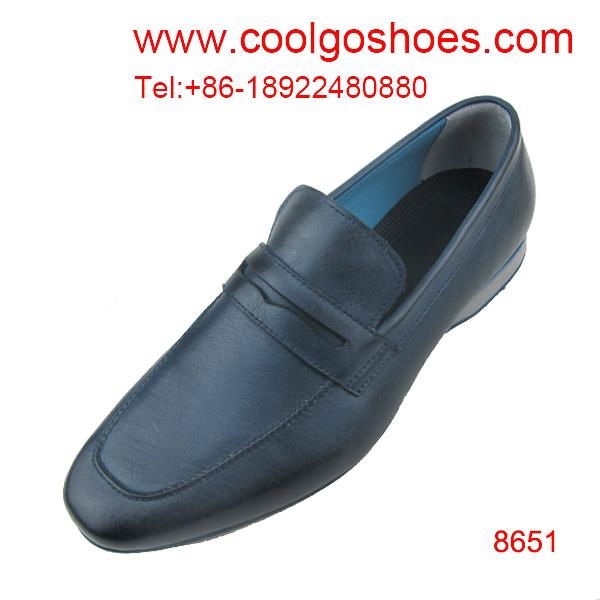 casual elegant wholesale calfskin leather men shoes -