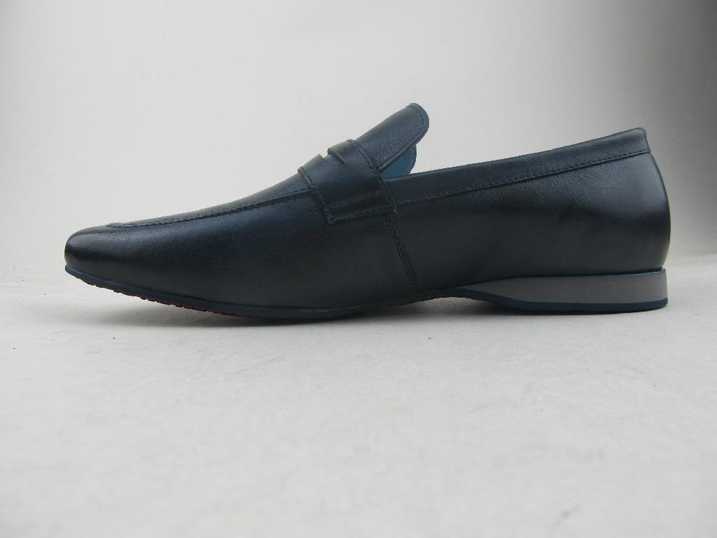 casual elegant wholesale calfskin leather men shoes - 5