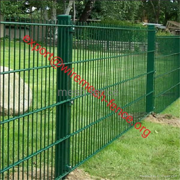 PVC/Powder coated double wire fence(wholesales price) 2