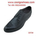 snake calfskin material formal men leather shoes 1