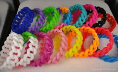 Rainbow silicone bracelet