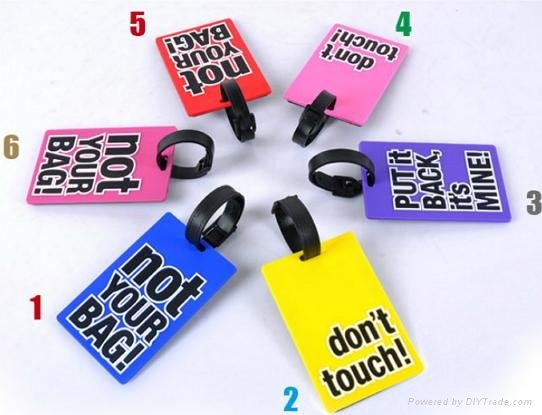 silicone baggage tag holder  2