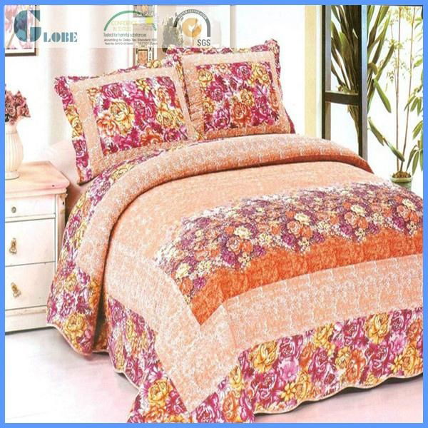 China manufactor soft cotton home bed sheet thin patchwork quilt  2