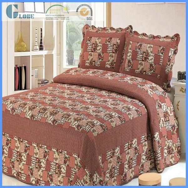 China manufactor soft cotton home bed sheet thin patchwork quilt  4