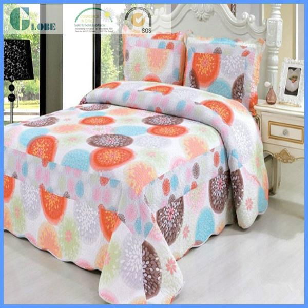 China manufactor soft cotton home bed sheet thin patchwork quilt  5