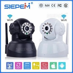 2014 hot sale NIghtVision 10m indoor PTZ wireless IP Camera from siepem company 