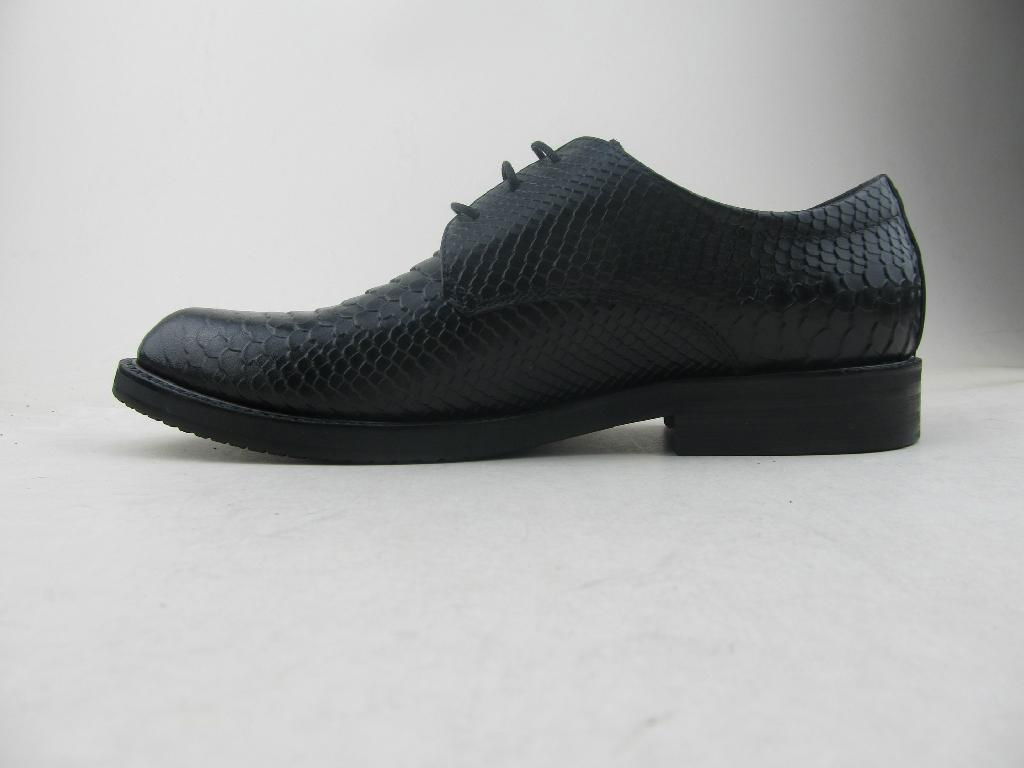 2014 popular snake calfskin material formal men leather shoes 3