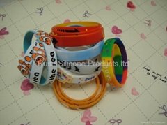 Silicone Bracelet Debossed and Embossed