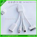 Hot Sell 4 In 1 4 Port USB Hub Fine Hub USB Cable 3