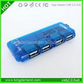 Fashion Convenient Use Hi-speed USB 2.0 4 Ports Fine Hub 5