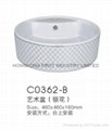 FST-C0362-B Art Basin with silver plating  sanitary wares china
