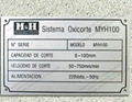 E1127 High Quality Black Engraved Aluminium Nameplate For Equipment System 1