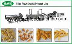 Fried wheat flour snacks food machinery