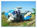 Full feed self propelled rice and wheat combine harvester