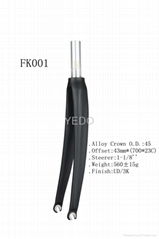 YD-FK001 aluminium alloy road bike fork