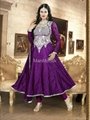 Matwali - Purple Color Semi-stitched Salwar Kameez 1