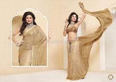 Matwali - Light Cream Color Designer Saree