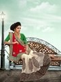 Matwali - Contemporary Cream and Red Color Designer Indian Saree 1