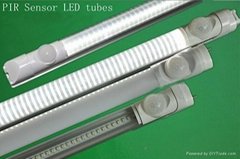 Pir sensor tube t8 SMD  t8 1200mm 15W for clear pc cover