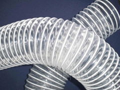 PVC air hose with pvc coated steel wire reinforcement