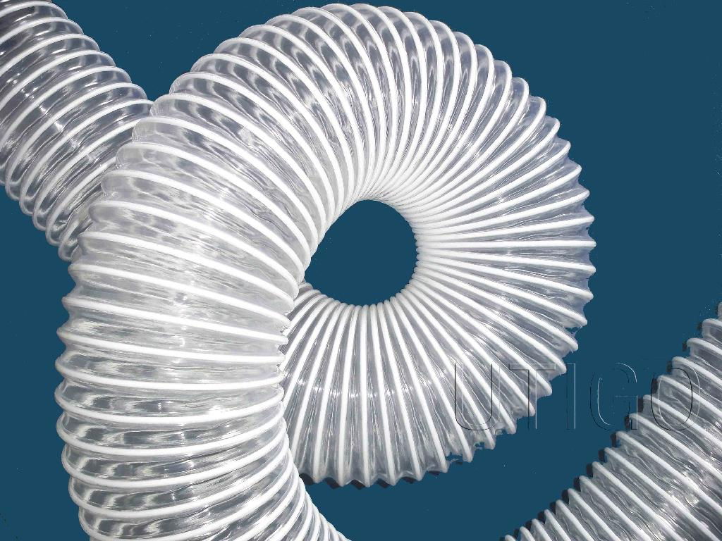 PVC air hose with pvc coated steel wire reinforcement 2