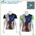 Fashion dye sublimation wholesale round neck t shirt