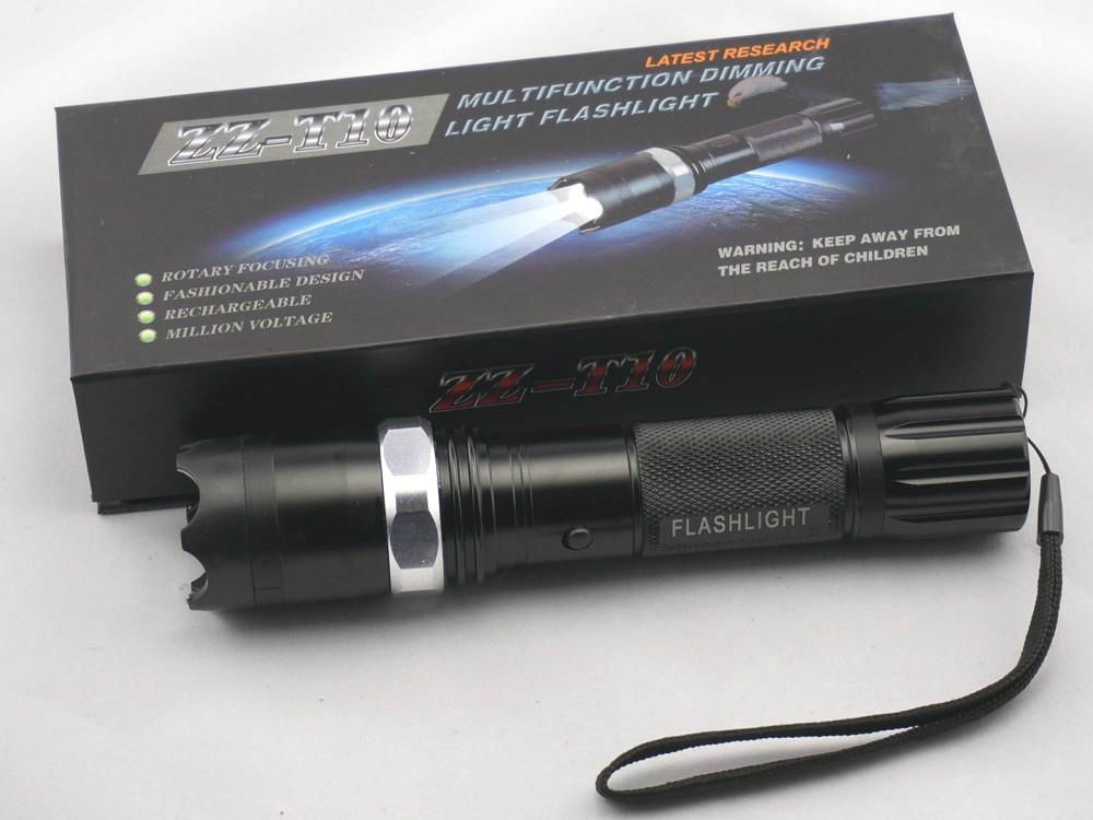 T10 Alloy Xenon Self-defense Flashlight Torch High-power Impact  Security set 2