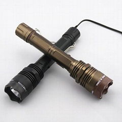 1108 Strobe Self-defense Flashlight Torch High-power Impact 