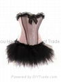 PINK AND BLACK CORSET AND TUTU