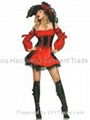 2014 Sexy Red Pirate Halloween Costume