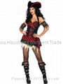 2014 Sexy Red Pirate Halloween Costume 2