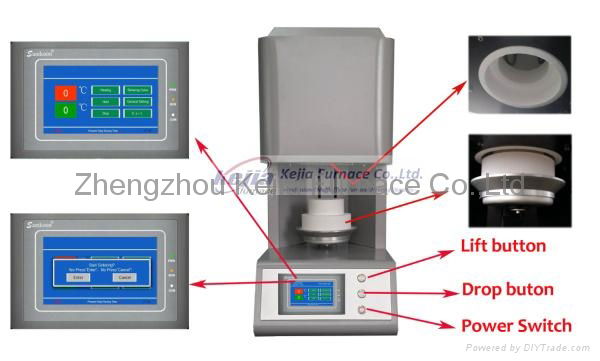 Touch Screen Dental Zirconia Sintering Furnace 3