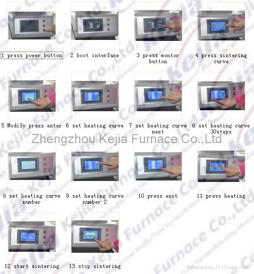 Touch Screen Dental Zirconia Sintering Furnace 4