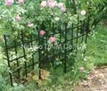 PE coated steel garden trellis fence set 3