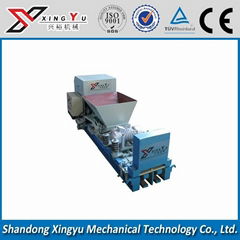 Concrete hollow core H column fence post machine