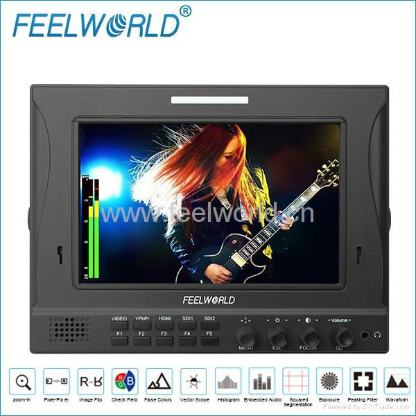 Hottest sale 7"Dual 3G-SDI Camera-Top Field Monitor 4