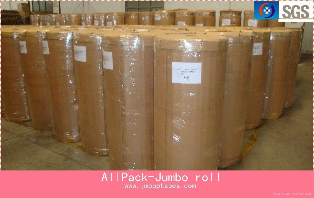 BOPP jumbo roll tape - Super clear 45mic x 1280mm x 400m