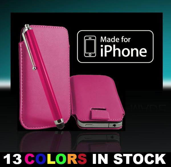 Hot Leather Flip Case Cover Pouch Sleeve for iPhone 5 5S 5C for iPhone 4 4G 4S C 3