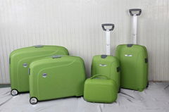  Unbreakable 5PCS plastic suitcases cosmetics sale PP l   age sets