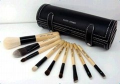 9pcs cosmetic brush sets +brush case
