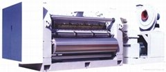 Corrugated pressboard facing machine