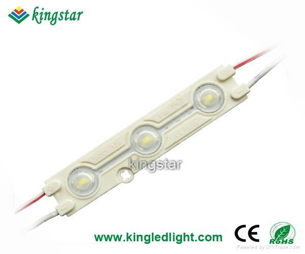3 leds Injection Molding 5050 LED Module with lens