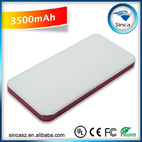 3500mah li-polymer new design power bank charger