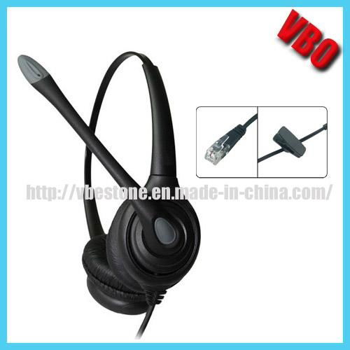 Call Center Telephone Headset with USB Plug & Noise Canceling Microphone 2
