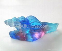  crystal helix trumpet shell