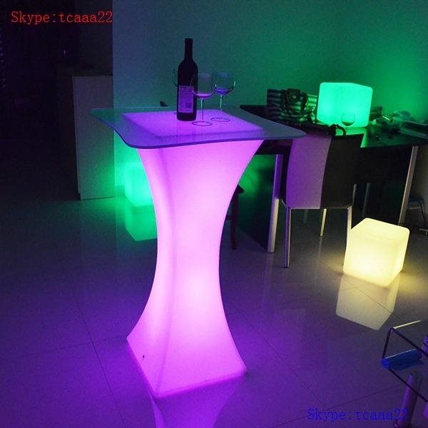 acrylic led cocktail bar table with glow light 4